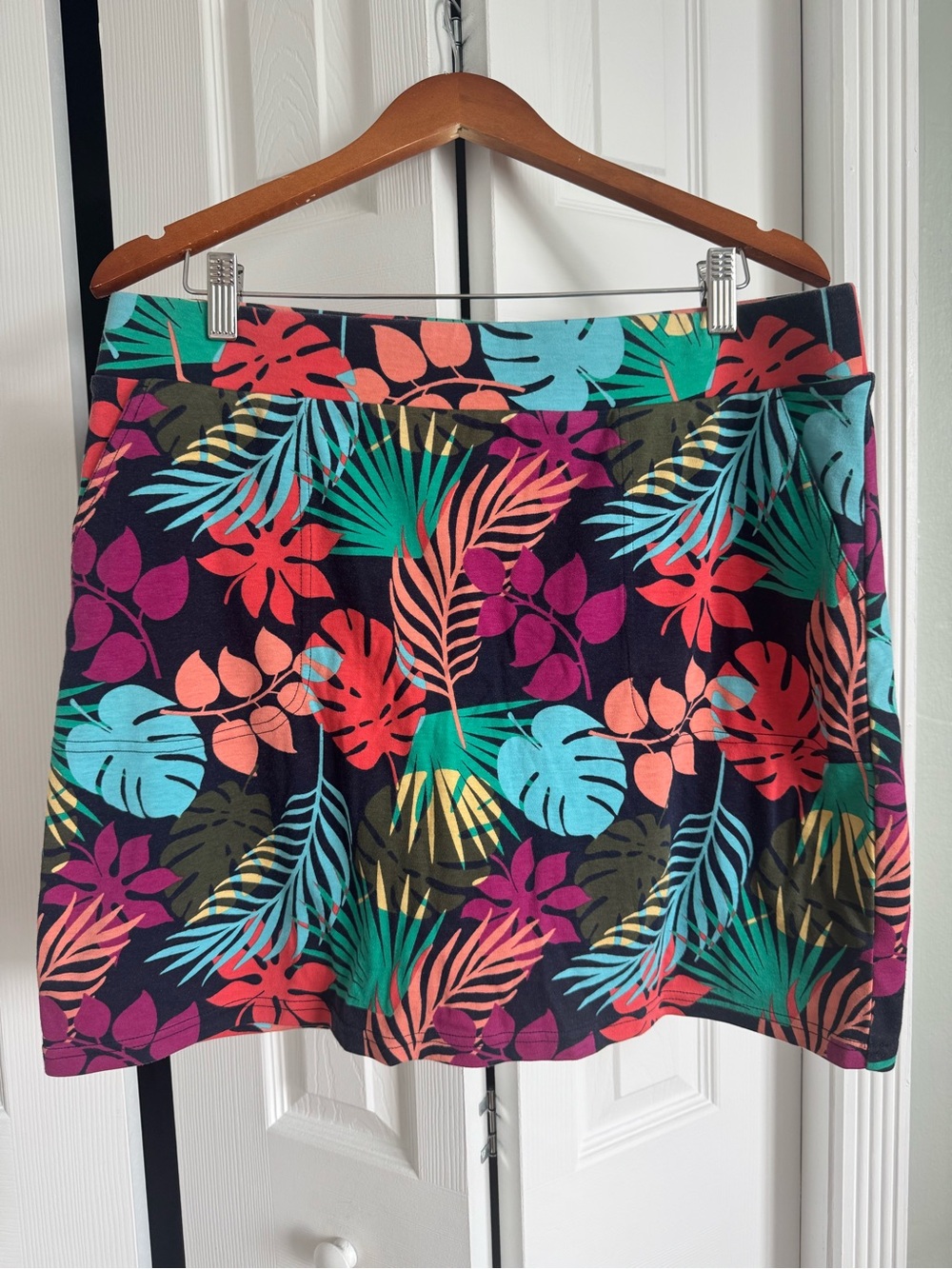 croft & barrow Multi-Color Tropical Mini Skirt